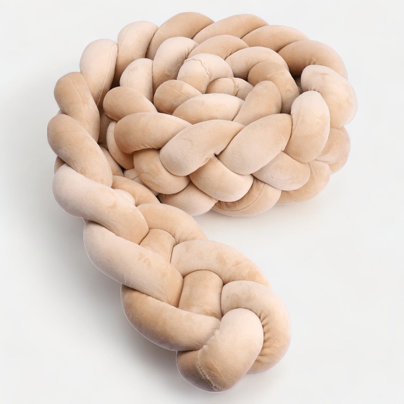 Beige Bettschlange | Meine Bettschlange 4 Stränge / Länge: 100 cm / Dunkelbeige