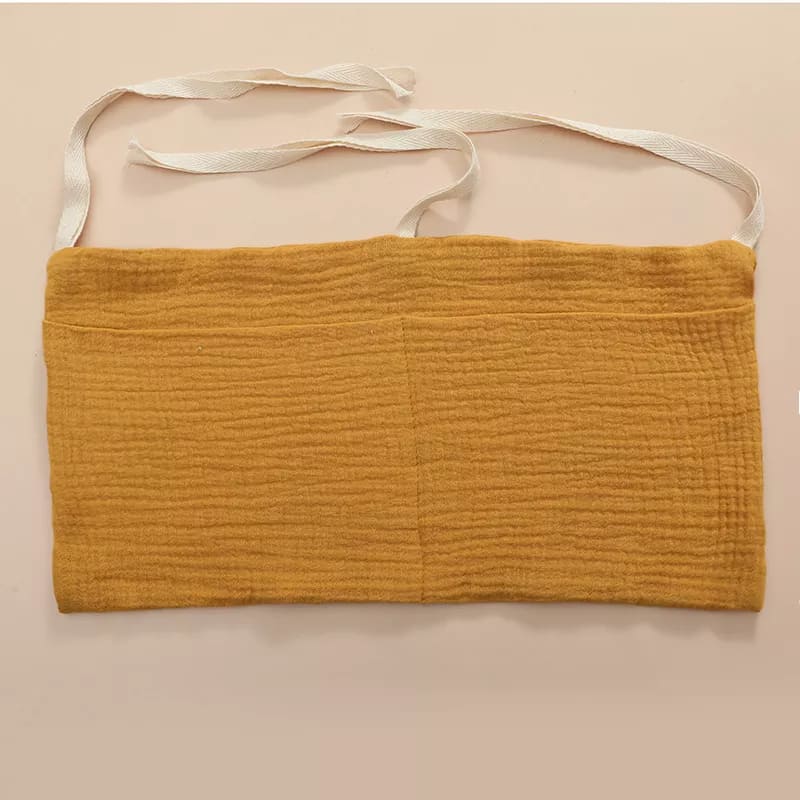 Betttasche Baby | Meine Bettschlange Senfgelb / 39 x 20 cm
