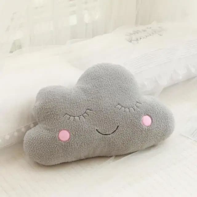 Wolkenkissen Baby | Meine Bettschlange Wolke / Grau