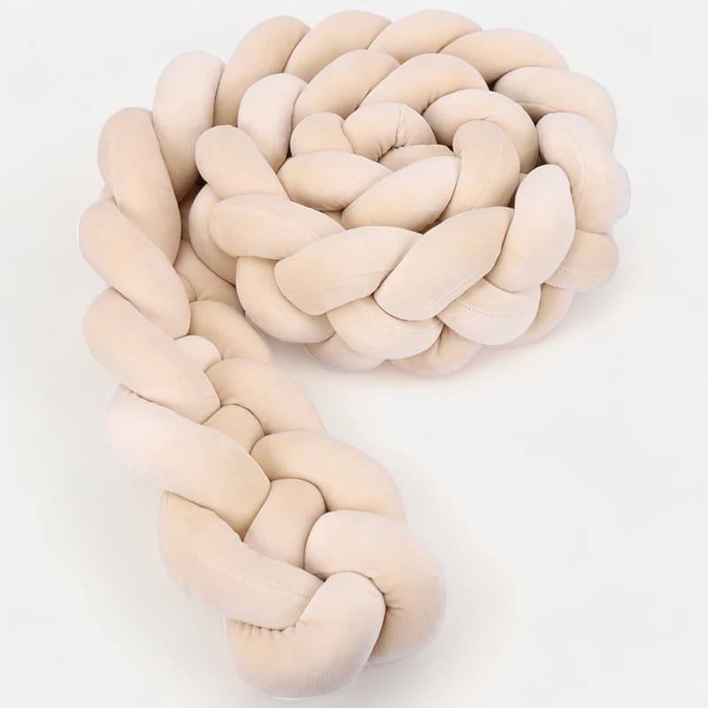 Beige Bettschlange | Meine Bettschlange 4 Stränge / Länge: 100 cm / Hellbeige