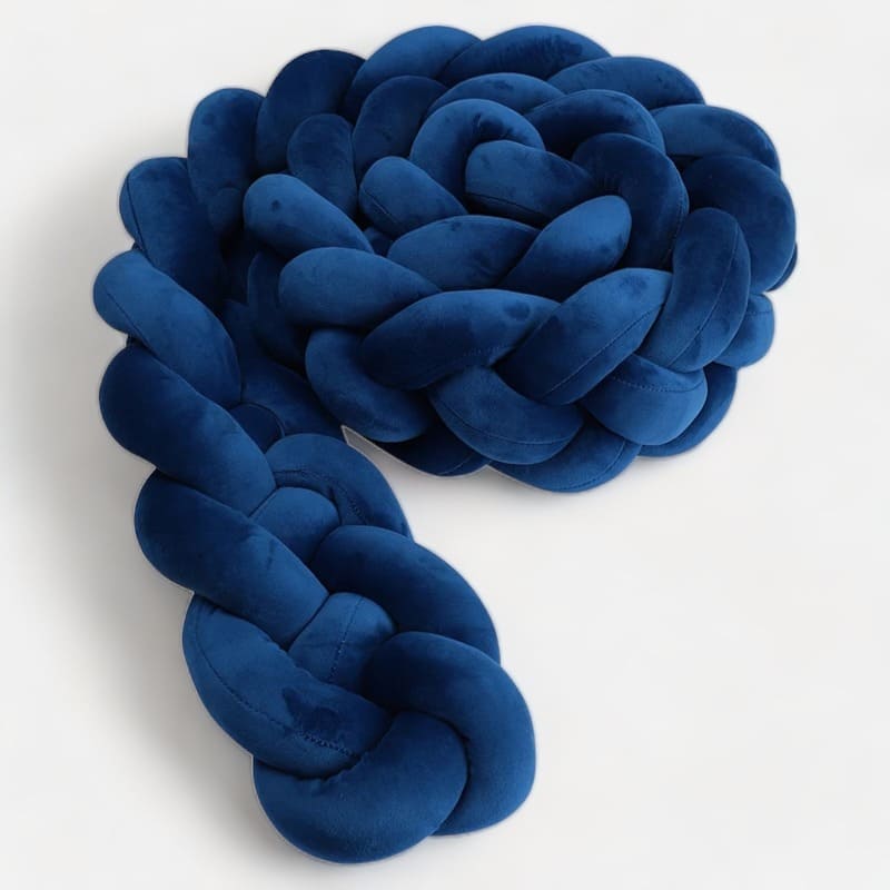 Blaue Bettschlange | Meine Bettschlange Marineblau / 4 Stränge / Länge 100 cm