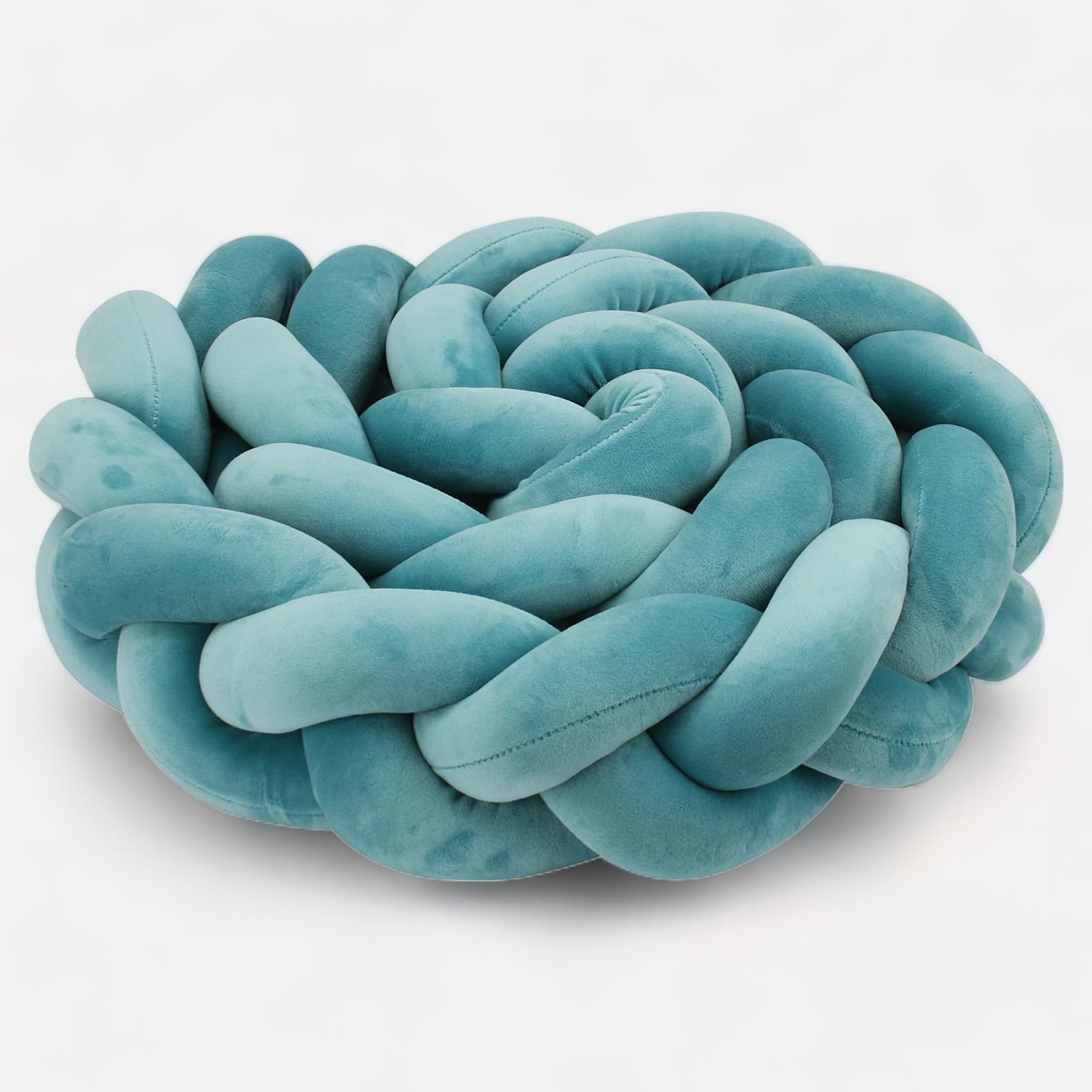 Blaue Bettschlange | Meine Bettschlange Türkisblau / 3 Stränge / Länge 100 cm