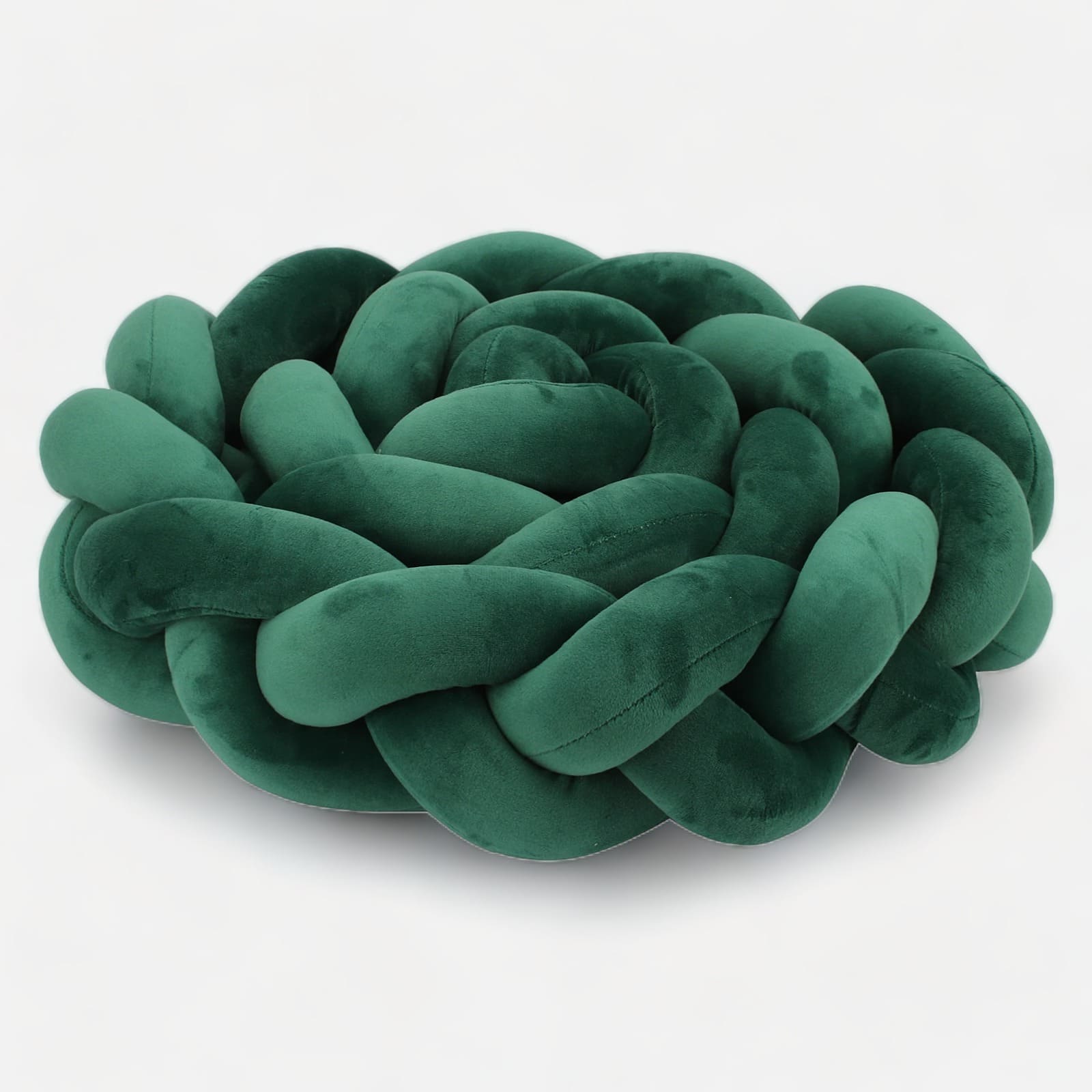 Grüne Geflochtene Bettschlange | Meine Bettschlange 3 Stränge / Länge 100 cm / Grün 2