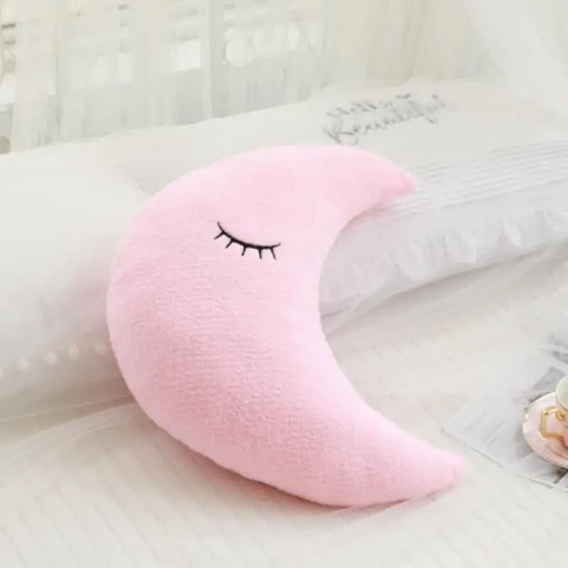 Wolkenkissen Baby | Meine Bettschlange Mond / Rosa
